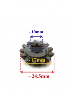 Boat Motor Pinion Gear for Yamaha Parsun Marine Outboard 6L5-45551-00 Lower Casing 3HP F2.5 3HP 13 teeth 2/4-stroke Motor Engine
