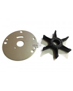 Boat Motor Outer Plate & Water Pump Impeller 689-44352 689-44323 00 01 02 for Yamaha Outboard 20HP 25HP 30HP 2/4 stroke Boat Engine