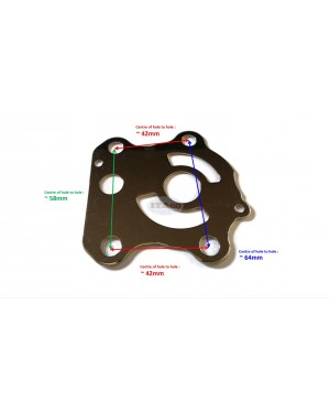 Boat Motor Water Pump Impeller Outer Plate Cartridge 6H3-44323-00 18-3320 for Yamaha Sierra Parsun Marine Outboard 50hp-70hp 2/4-stroke