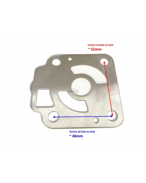 Boat Motor Water Pump Impeller Guide Plate 3C8-65025-0M 18-3414, 851857 1, 8M0135805 compatible with Mercury Tohatsu Nissan Sierra Outboard 40- 50HP Engine