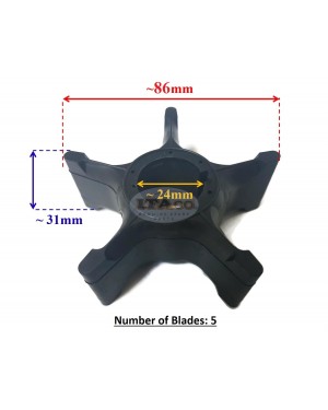 Boat Outboard Motor Water Pump Impeller 17461-90J01 17461-90J00 18-3023 for Suzuki DT 150HP - 225HP DF 90HP - 175HP Boat Motor