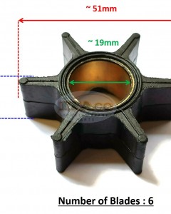 Boat Motor Water Pump Impeller 17461-95201 17461-95200 500312 for Suzuki Johnson Outboard Sierra 18-3007 500312 Motor Engine