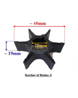 Boat Motor Water Pump Impeller 17461-95300 17461-95301 17461-95501 95302 for Suzuki Outboard DT 50HP-85HP 2-stroke Engine