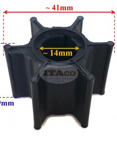 Boat Outboard Motor Water Pump Impeller for Honda Marine Outboard DF 8HP 9.9HP 15HP Sierra 18-3247 19210-ZV4-651 Engine