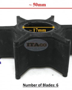 Boat Motor Water Pump Impeller 3C8-65021-0M, 3C8650211M 3C8650212M Sierra 18-8922 For Tohatsu Nissan Outboard 40D 50F 40HP 50HP Engine