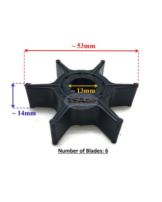 Made in Japan 63V-44352-01 Outboard motors Sierra 18-3040 Water Pump Impeller Yamaha Outboard 9.9HP 15 HP boat