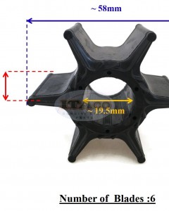 Boat Motor Water Pump Impeller 67F-44352-01 67F-44352-00 67F-44352-00-00 18-3042 67F-44352-01-00 for Yamaha Outboard 4-Stroke 75HP 80HP 90HP 100HP Engine