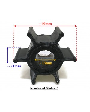 Boat Motor Water Pump Impeller 47-96619M 47-84027M 47-84027T 18-3074 682-44352 for Yamaha Mercury Mariner Outboard 9.9HP 15HP 9.9C 15C 15K W15 Outboard Motor Engine