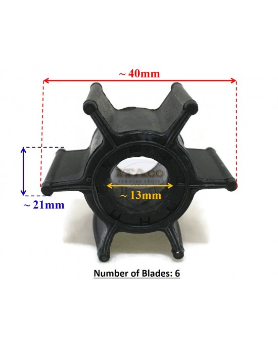 Boat Motor TE15-04000200 Impeller for Parsun HDX Makara TE9.9 TE15 2-Stroke Outboard Motor Engine