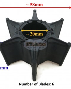 Boat Motor OEM Original Genuine Made in Japan 688-44352-03 Water Pump Impeller for Yamaha Outboard Sierra 18-3070 75HP - 90HP 2 stroke boat Outboard motor