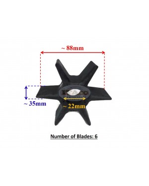 Boat Motor 6CE-44352-00 Water Pump Impeller for Yamaha Outboard F225 F250 F300 HP 4 stroke Motor Engine