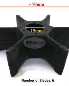 Water Pump Impeller 6F5-44352-00 01 676-44352 for Yamaha Sierra Outboard 18-3088