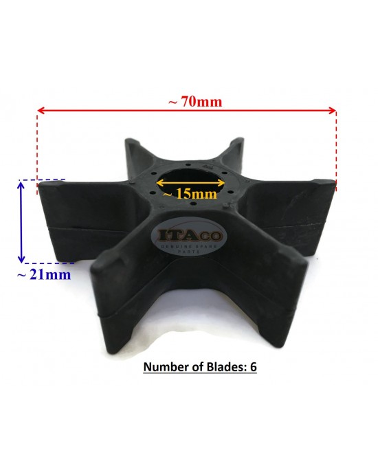Water Pump Impeller 6F5-44352-00 01 676-44352 for Yamaha Sierra Outboard 18-3088 Water Pump Impeller 6F5-44352-00 01 676-44352 for Yamaha Sierra Outboard 18-3088