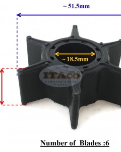 Boat Motor Water Pump Impeller for Yamaha Outboard 6H3-44352-00 697-44352-00 Sierra 18-3069 F 40HP 50HP 60HP 70HP Boat motor Engine