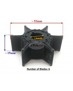 Boat Motor Water Pump Impeller 6L2-44352-00 Sierra 18-3065 For Yamaha Outboard 20HP 25HP 500384 9-45613 2-stroke