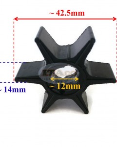 Boat Motor 47-952892 Water Pump Impeller for Mercury Mercruiser Quicksilver Mariner Outboard 2.2HP - 3.3HP 2/4-stroke Engine