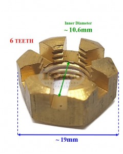 Boat Motor Propeller Prop Nut 346-64121-5 11-161471 161471 for Tohatsu Nissan Mercury Outboard 9.9HP - 30HP Engine