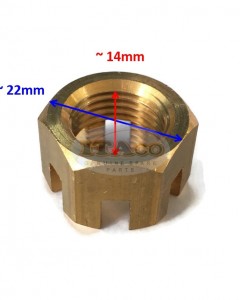 Boat Motor Propeller Prop Nut Castle 90171-16011 Yamaha Parsun Outboard Diesel Marine MU-2 3 F T 25-90HP 2/4-stroke