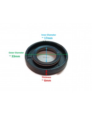 Boat Motor Drive Shaft Oil Seal 3C8-60223-0 26-8537079 compatible with Mercury Tohatsu Nissan Outboard 40HP 50HP 17x33x6mm