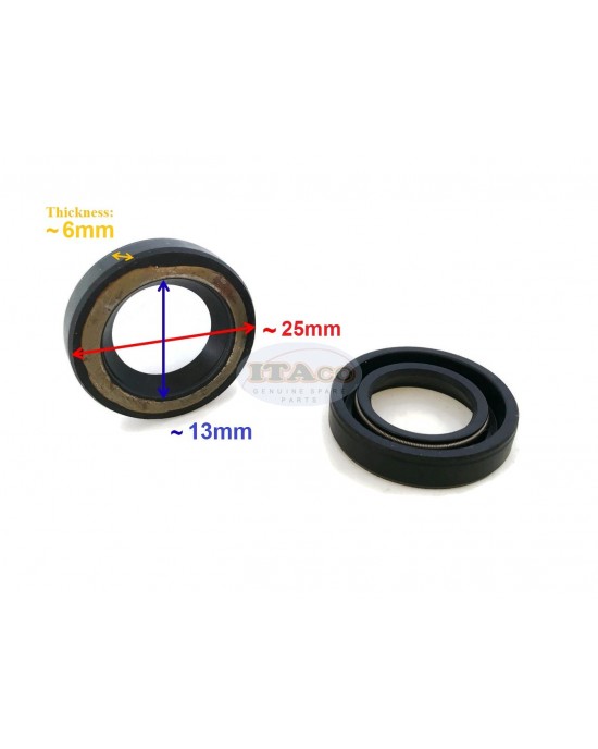 Boat Motor 2 X Oil Seal Seals 93101-13018 93101-13M11 13M27 F15-04000008 For Yamaha Parsun Makara Outboard S-Type 13 * 25 * 6 9.9HP 15HP 2 stroke Engine Boat Motor 2 X Oil Seal Seals 93101-13018 93101-13M11 13M27 F15-04000008 For Yamaha Parsun Makara Outboard S-Type 13 * 25 * 6 9.9HP 15HP 2 stroke Engine