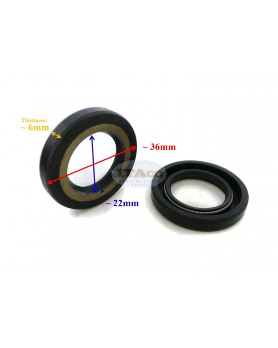 Boat Motor 2X Oil Seal Seals S-TYPE 93101-22067 22M00 For Yamaha Outboard Marine Diesel MU-1 6A5 2-stroke Engine