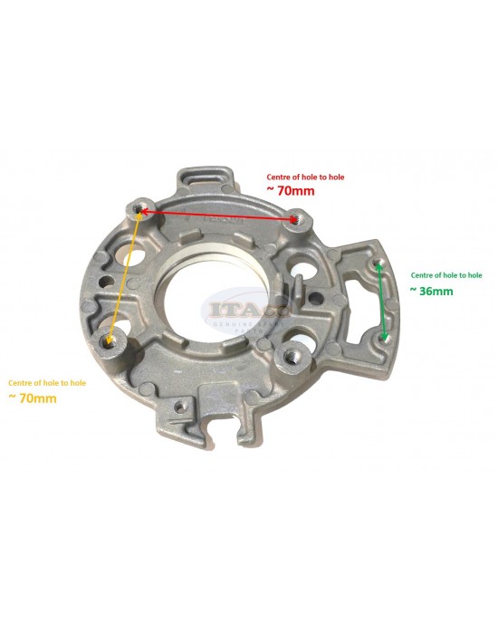 Boat Motor Coil Plate Assy Without Alternator 3B2-06102-1 0 M for Tohatsu Nissan Outboar+AI186d 9.8HP 8HP 6HP 2 stroke Engine
