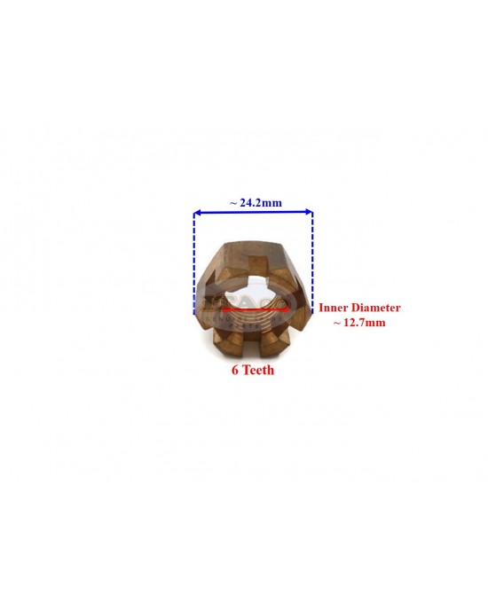 Boat Motor 90171-14013-00 Propeller Prop Castle Nut for Yamaha Parsun Outboard 20-45HP 2/4-stroke Engine Boat Motor 90171-14013-00 Propeller Prop Castle Nut for Yamaha Parsun Outboard 20-45HP 2/4-stroke Engine
