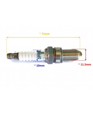 Boat Motor DPR6EB-9 Premium Spark Plug Made in Taiwan Copper Core Compatible with Yamaha Marine Outboard F15C F20 F25 F40 3108 IX22B / X22EPR-U9 4-stroke