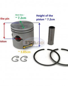 Boat Motor For Yamaha Motorcycle SJ560 WR WJ 500 Engine 6K8-11631 Piston Assy Set Kit w/ Ring Set