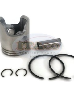 Boat Motor Piston Kit Ring Set Pin & Clip 6H4-11631 00 01 95 11630 18-4144 for Yamaha Sierra Outboard 3 Cyl 40HP 50HP 67MM 2-stroke 2 rings Engine
