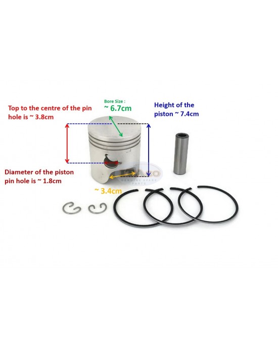 Boat Outboard Motor 6H4-11631-09-96 6H4-11631-09-95 Piston Assy 3 Rings Kit for Yamaha Outboard 40HP 50HP 3 Cyl Engine Boat Outboard Motor 6H4-11631-09-96 6H4-11631-09-95 Piston Assy 3 Rings Kit for Yamaha Outboard 40HP 50HP 3 Cyl Engine