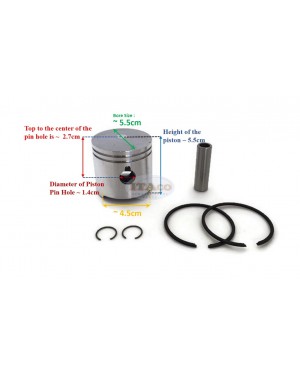 Boat Motor Piston Assy Kit Ring Set 369-00001 for Tohatsu Nissan Outboard M NS 4HP 5HP 4 5 STD 55MM 2 stroke Engine