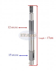 Boat Motor Propeller Prop Shaft 369-64211-1 M 44-19513 19513 For Tohatsu Nissan Mercrury Mercruiser Quicksilver Outboard M NS F 4HP 5HP 2/4-stroke Engine