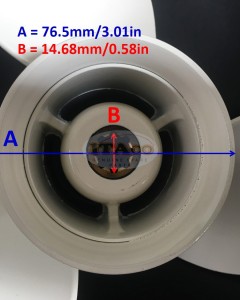 Boat Motor Propeller 63V-45945 For Yamaha 9.9HP 15HP Outboard Motors 9 1/4 X 9 -J 63V 683-45945-00-EL Engine