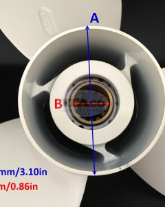 Boat Motor T40-04070000 Propeller for Parsun HDX Makara T40 T30 BM T36J T40J F30 F40 F60 Outboard Engine