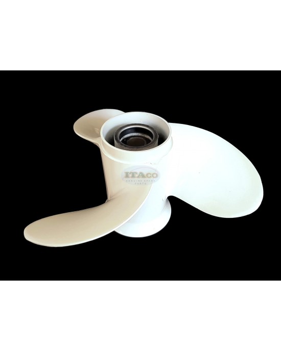 Boat Motor New Aluminium Propeller Assy 683-45943-00-EL for Yamaha Parsun Makara Outboard 3X9 1/4X10 1/2 Right, fit 9.9, 15, 20 HP 2/4-stroke Engine