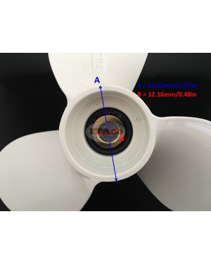 Boat Motor Propeller 7 1/2X7-BA 6E0-45943-01-EL 6EO F4-03070001 for Yamaha Parsun Makara Outboard 4hp 5hp 6hp F5A F6C Outboard Motor 7 1/2 X 7 - BA Aluminium