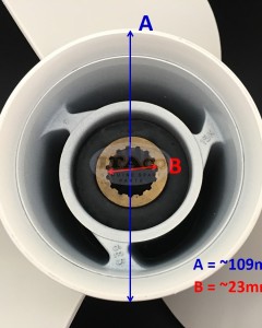 Boat Motor Aluminium Propeller for Yamaha Outboard 100HP 115HP 130HP 6E5-45947-00-EL 3X13 1/2x15 " P 2 stroke Engine