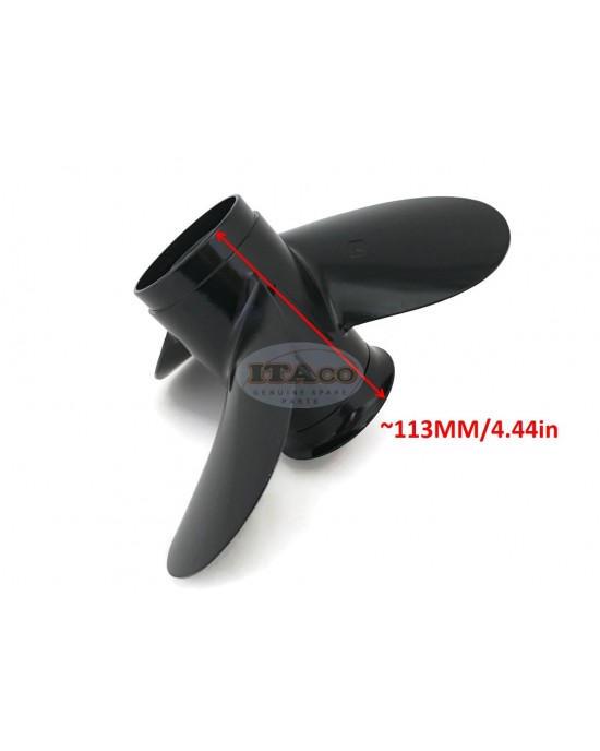 Boat Motor 362-64105-0 M 362B64105-0 879779 879779010 Aluminium Propeller 9.25 x 7 inch for Tohatsu Nissan Mercury Mercruiser Quicksilver Outboard F 9.9hp 15hp 18hp 2/4-stroke Engine