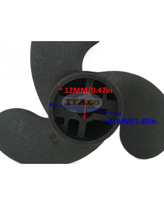 Boat Motor F6 309-64106-0 309641060M Plastic Propeller for Tohatsu Nissan 2.5HP 3.5HP / Mercury 3.3HP / Johnson Evinrude 3.3HP Outboard motor Engine
