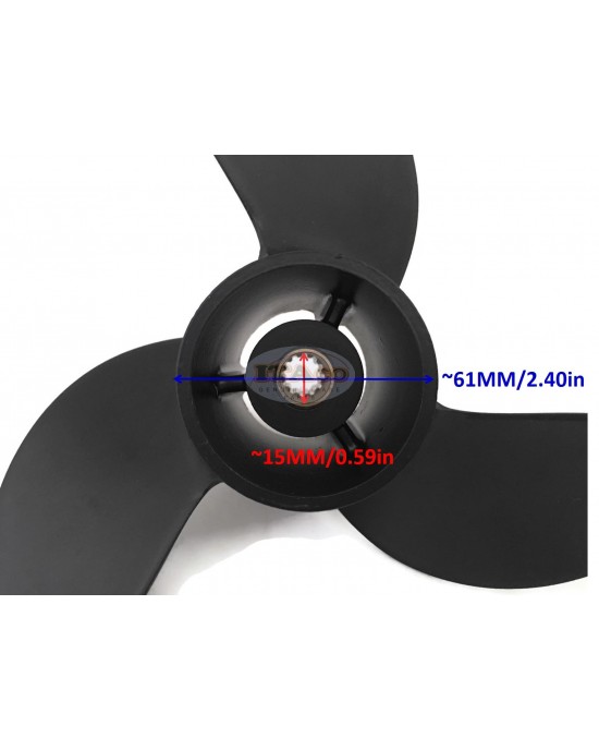 Boat Motor Propeller Assy for Hangkai F6.5 6.5HP 4-Stroke Outboard Motor Engine 3 x 7.8" x 8"