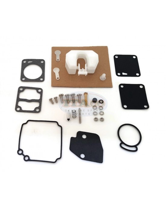 Boat Motor 309-87122-0 309871220M 855546A2 Carburetor Carb Repair Kit for Tohatsu Nissan Outboard M NS 2.5/3.5A, 9.9HP, 15HP, 18HP 2-Stroke engine