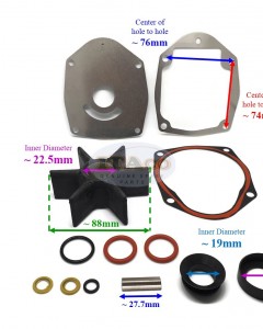 Boat Outboard motor Water Housing Service Impeller for Mercury 40HP-250HP Outboard Motor 47-43026T2 47-430262Q02 43026 Engine