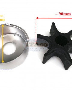 Boat Motor Water Pump Repair Kit 61A-W0078-A2 61A-W0078-A3 A0 A1 00 for Yamaha Outboard Sierra 18-3396 61A-W0078-A1 150hp - 300hp Marine 2/4-stroke Engine