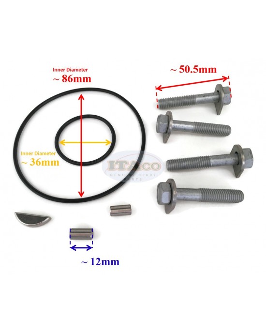 Boat Motor Water Pump Repair Kit 61A-W0078-A2 61A-W0078-A3 A0 A1 00 for Yamaha Outboard Sierra 18-3396 61A-W0078-A1 150hp - 300hp Marine 2/4-stroke Engine