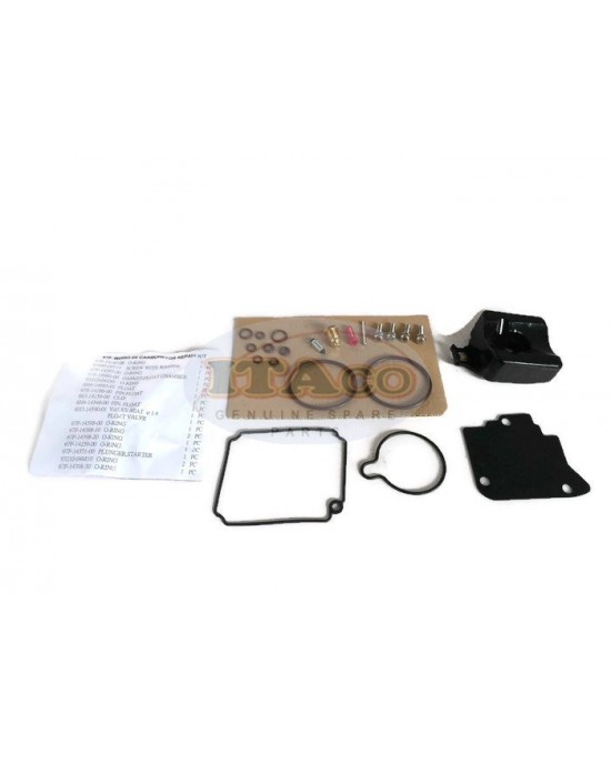 Boat Motor Carburetor Repair Kit w/ Float 67F-W0093-00 804346T 1 02 9-37512 18-7743 for Yamaha Sierra Mercury Mercruiser Quicksilver 75hp-80hp-90hp-100hp 4-stroke Engine