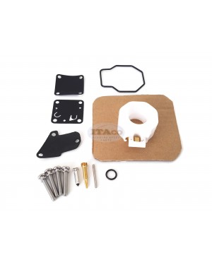 Boat Motor 6E3-W0093-00 6E3-W0093-01 Carburetor Carb Repair Kit for Yamaha Outboard 4HP 5HP 4M 5M 4 Stroke Engine