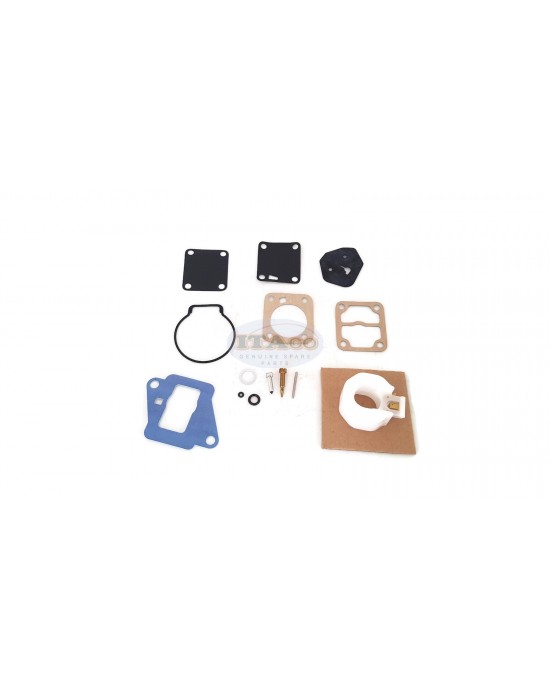 Boat Outboard Motor 6E7-W0093-01 6E7-W0093-02 03 814481M Sierra 18-7769 Carburetor Repair Kit for Yamaha Mercury Mercruiser Quicksilver Outboard 9.9HP 15HP 25HP 30HP 2-stroke Engine