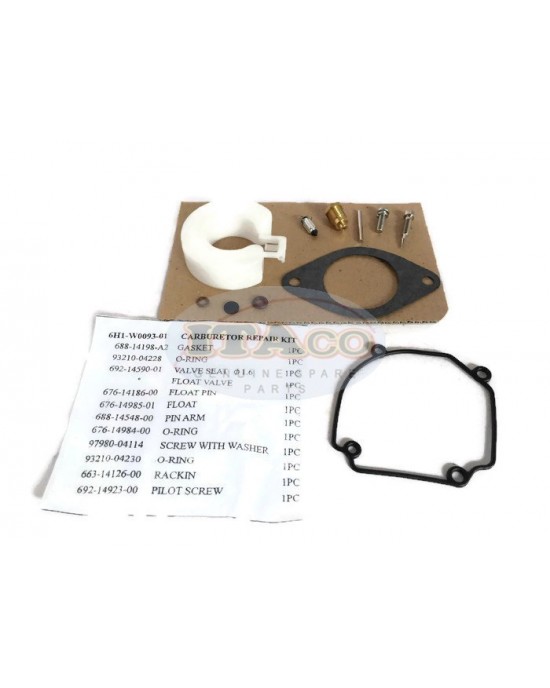 Boat Outboard 6H1-W0093-01 Carburetor Carb Repair Kit for Yamaha Outboard 75HP - 90HP Sierra 18-7291 Motor Engine