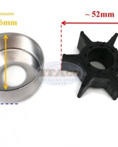 Boat Motor Water Pump Repair Kit 6H3-W0078-A0 6H3-W0078-A0 00 01 02 for Yamaha Outboard Marine 50hp 60hp 70hp Sierra 18-3464 2/4-stroke Engine